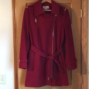 Michael Michael Kors Red Coat in Size 16